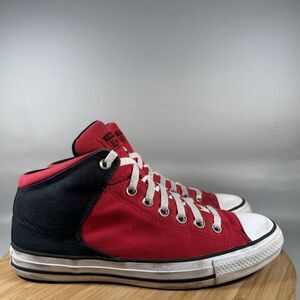 Converse Men's CTAS High Street High Top Shoes 169110F Red Black Size 9